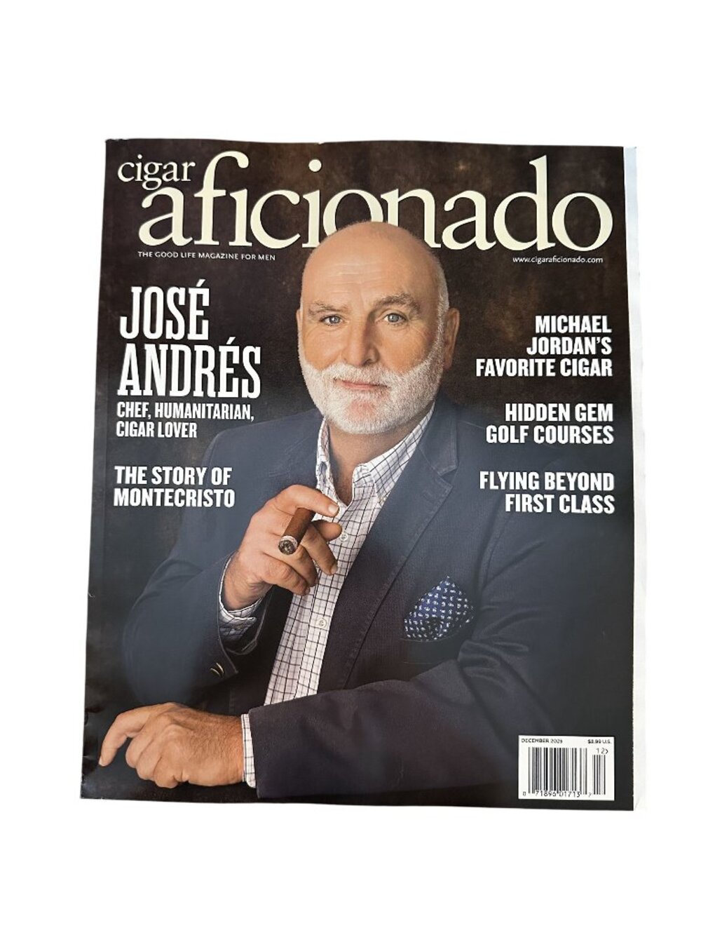 Cigar Aficionado Magazine December 2025 Jose Andrews Michael Jordan Golf